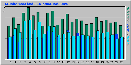 Stunden-Statistik im Monat Mai 2025